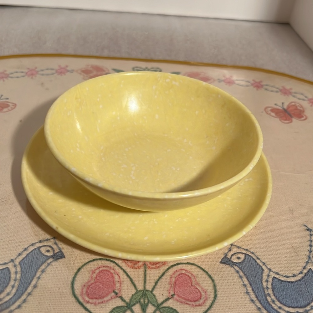 Vintage Dinnerware Melamine Splatter Texas Ware Bowls/Plates - Picture 5 of 8